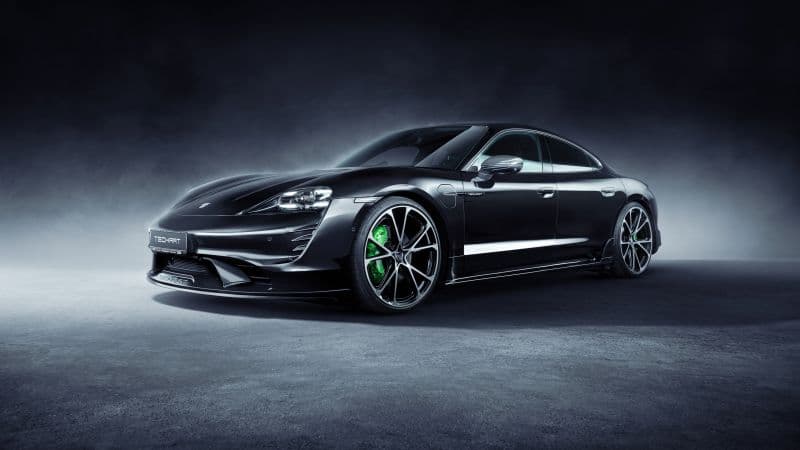 TechArt Porsche Taycan Aerokit Black cars Wallpaper