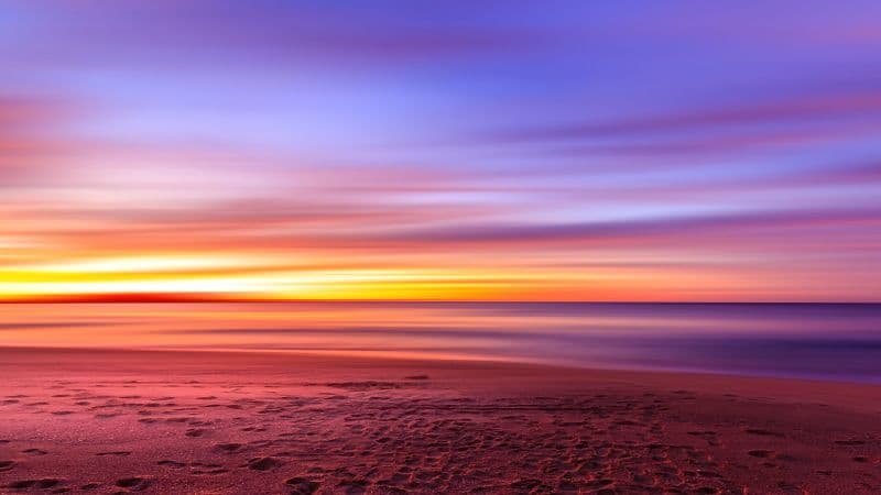 Seashore Sunset Wallpaper