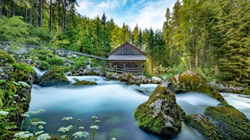 Gollinger Mill Panoramic Wallpaper