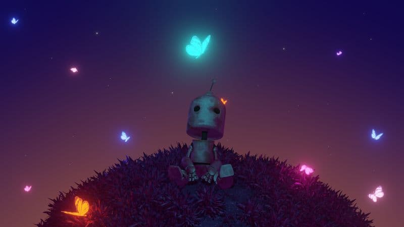 Robot Butterflies Wallpaper