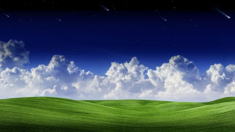 Falling stars Landscape Wallpaper