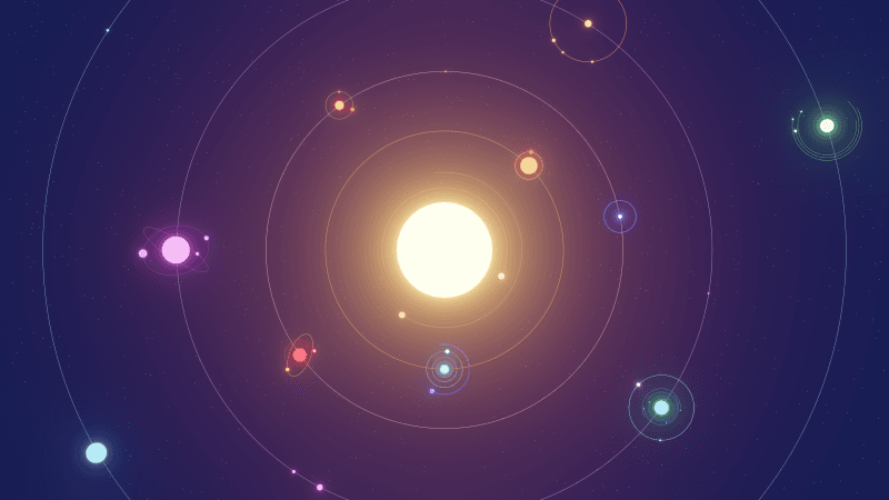 Solar system Planets Illustration Wallpaper