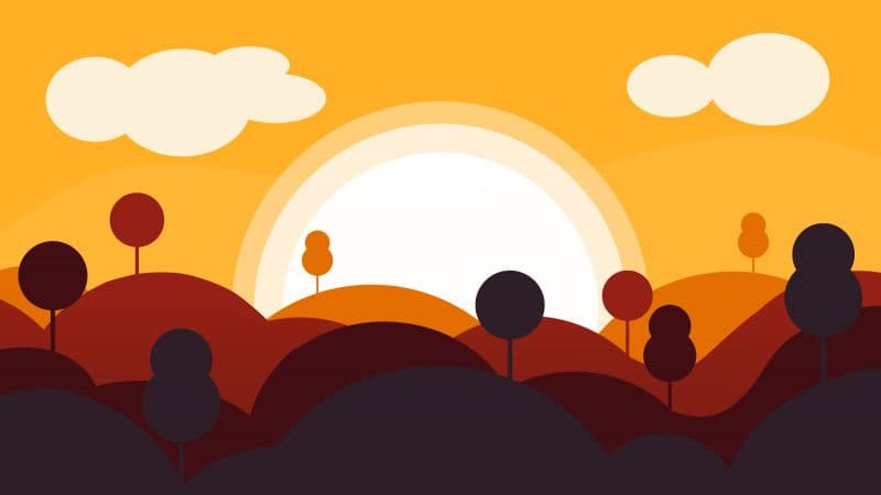 Vector Landscape Digital Art Wallpaper
