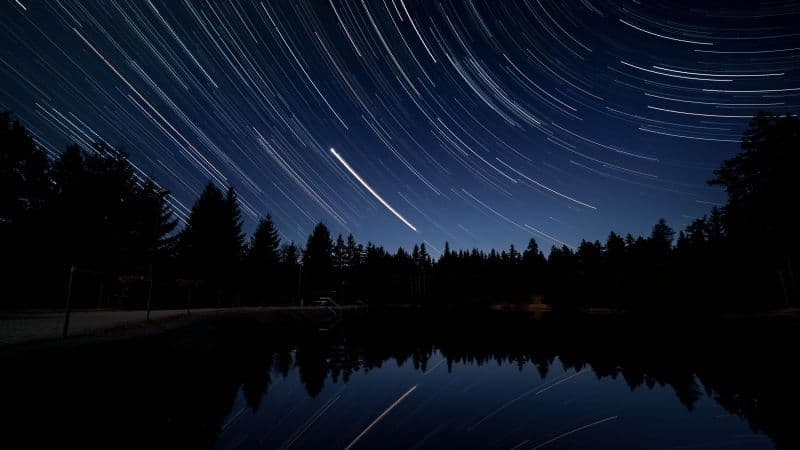 Star Trails Night sky Wallpaper