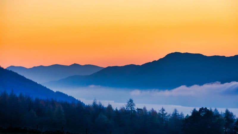 Loch Ness Silhouette Mountain Wallpaper