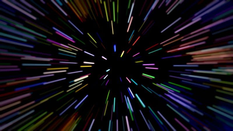 Light Speed Space Warp Wallpaper