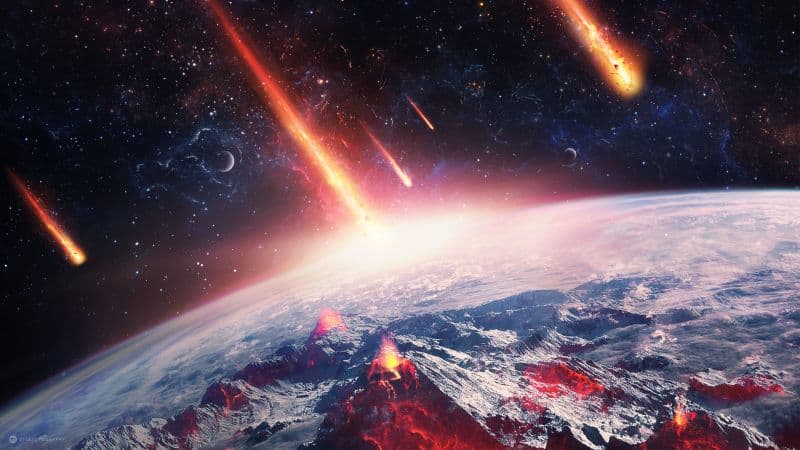 Meteorite fall Apocalypse Wallpaper