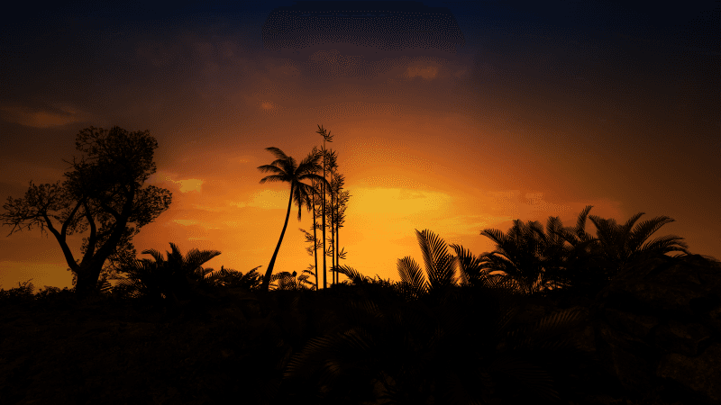 Countryside Sunset Wallpaper
