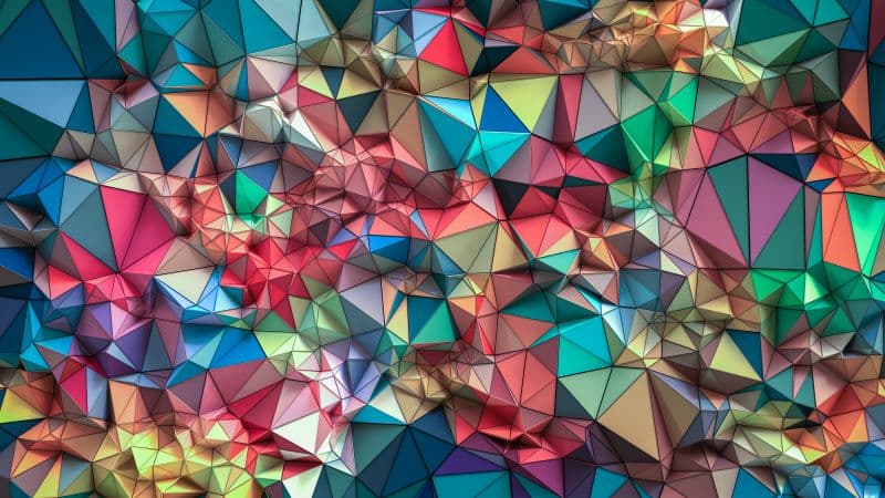 Triangles 3D background Wallpaper