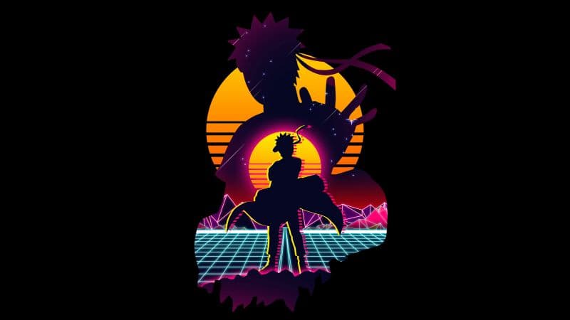 Naruto Uzumaki Retro Wallpaper