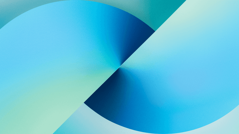 iPhone 13 Cyan Wallpaper