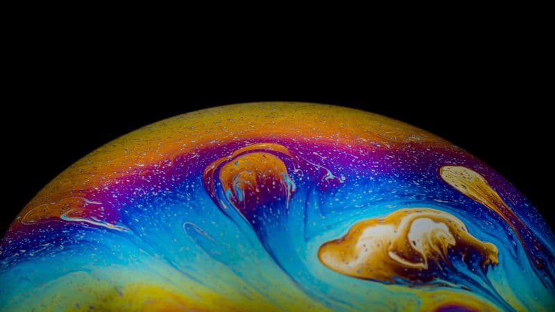 Bubble Planet Soap Bubble Wallpaper