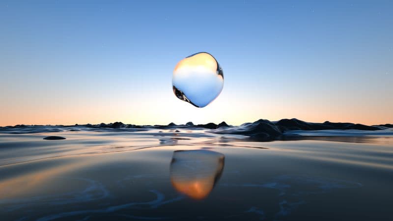 Glass Droplet Wallpaper