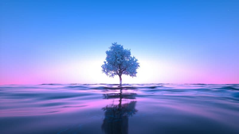 Tree Neon Wallpaper