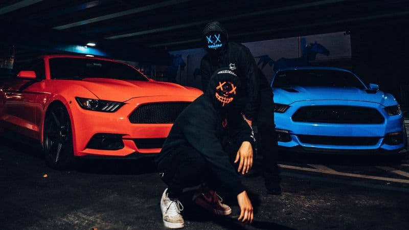 Ford Mustang LED masks Wallpaper