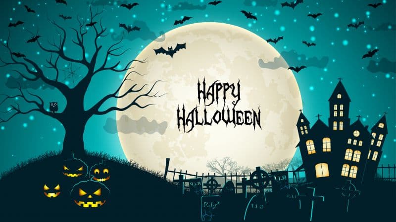 Happy Halloween Haunted Castle Wallpaper