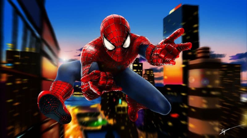 Spider-Man Digital Art Wallpaper
