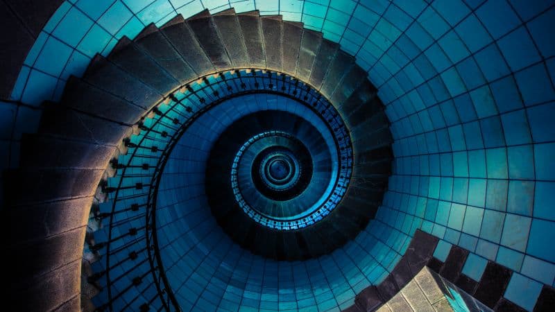 Spiral staircase Île Vierge Wallpaper