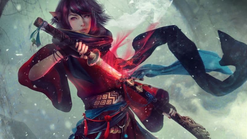 Yukata Final Fantasy XIV Wallpaper