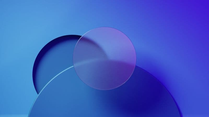 Blue background Circles Wallpaper