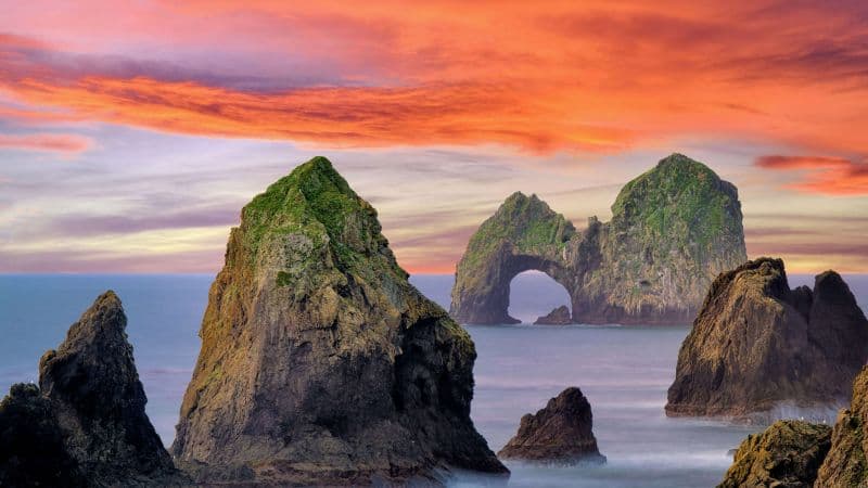 Mack Arch Rock Rock formations Wallpaper