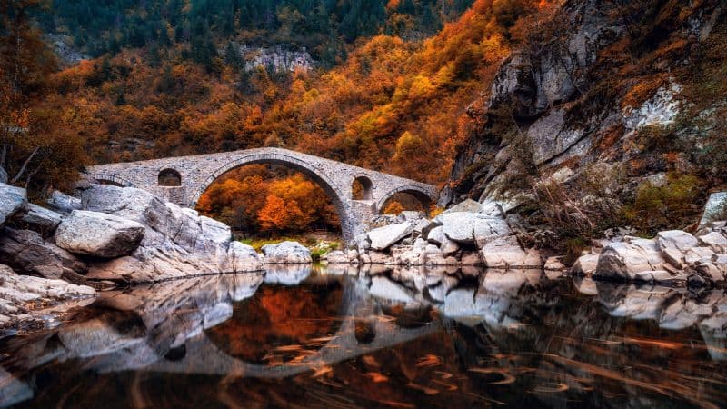 Devil's Bridge Autumn Wallpaper