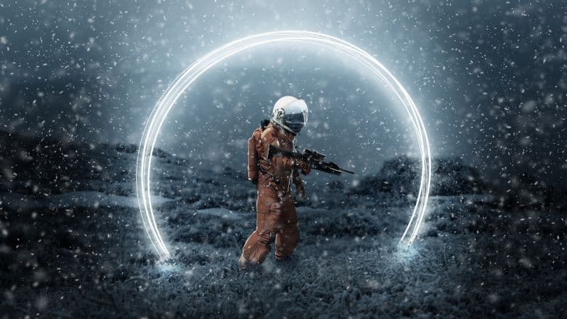 Astronaut Creative Wallpaper