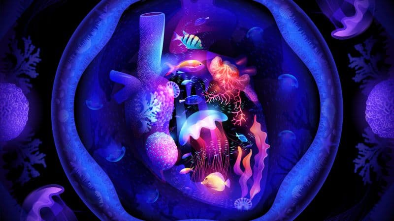 Neon Under the Sea Wallpaper