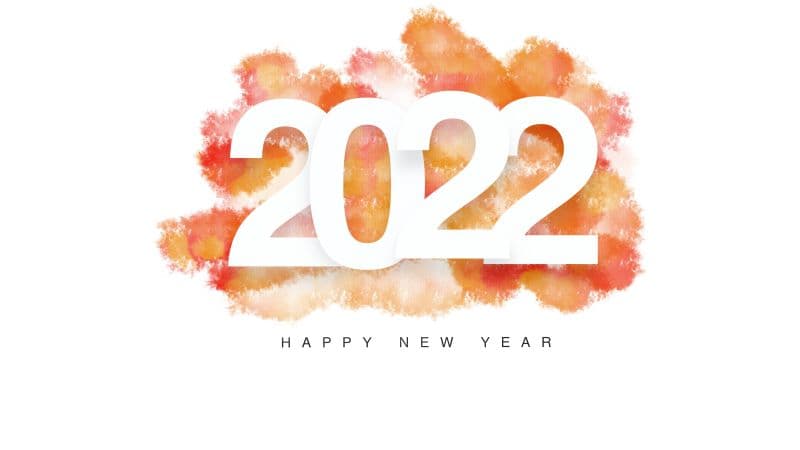2022 New Year Splash Wallpaper