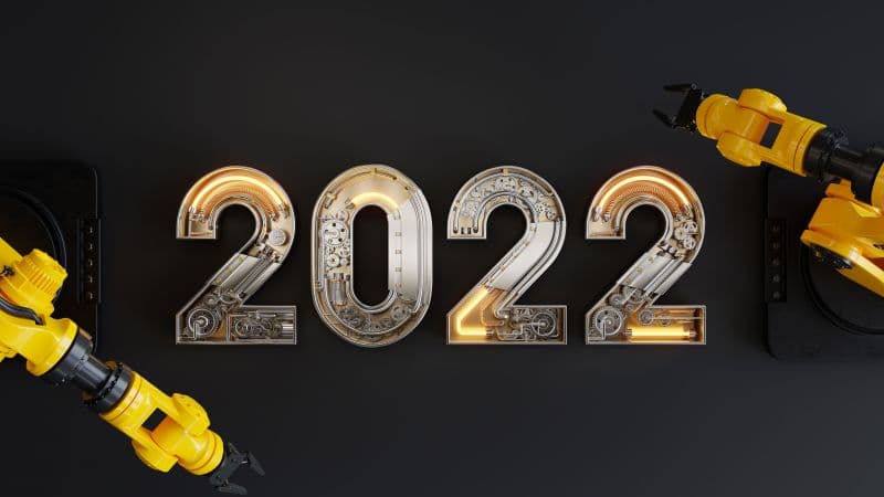 2022 New Year Robotic Wallpaper