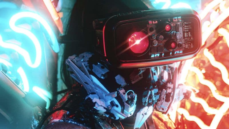 Cyberpunk Augmented reality Wallpaper