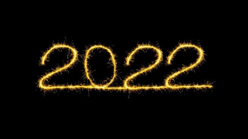 Welcome 2022 Happy New Year Wallpaper