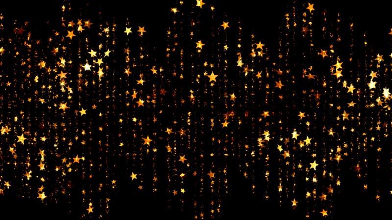 Christmas Stars Black background Wallpaper