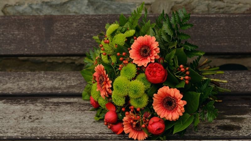 Bunch of Flowers Gerbera Daisy Wallpaper