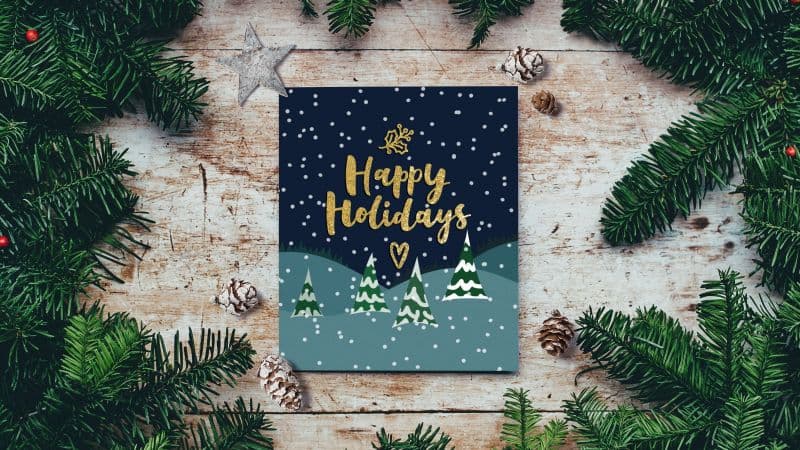 Happy holidays Merry Christmas Wallpaper