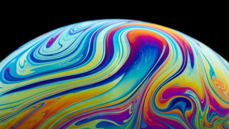 Soap Bubble Planet Illustration Wallpaper