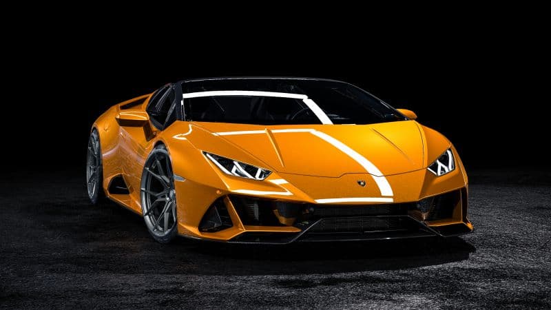 Lamborghini Huracan EVO Dark background Wallpaper