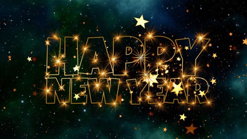 Happy New Year Stars Wallpaper