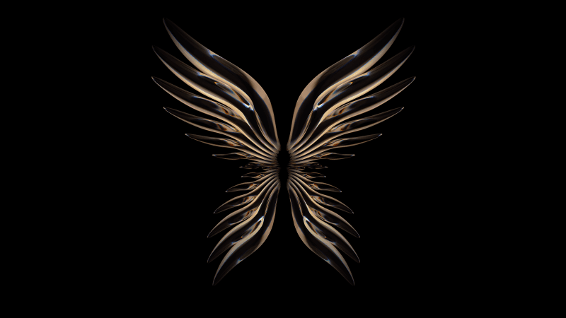 Angel wings Huawei P50 Pocket Wallpaper