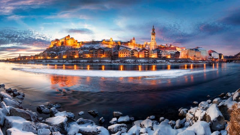 Burghausen Town Wallpaper
