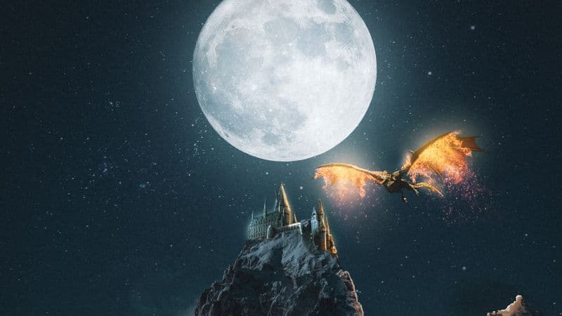 Castle Dragon Wallpaper