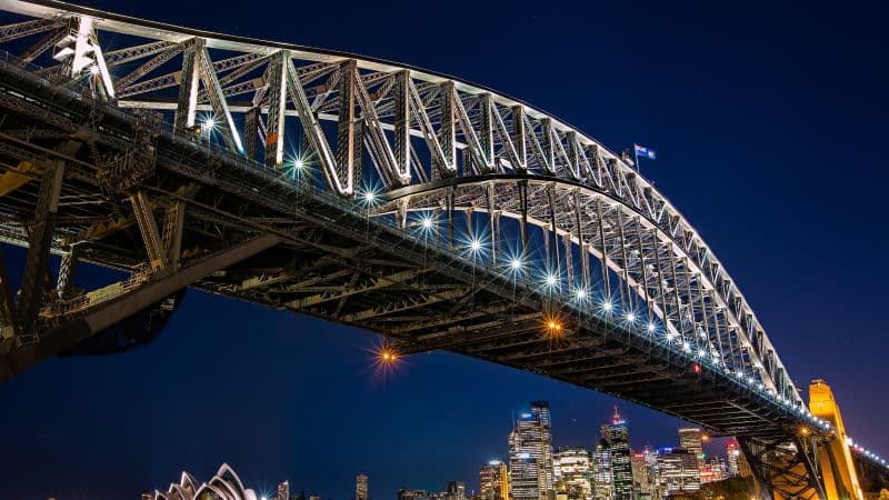 Sydney Harbour Bridge Night Wallpaper