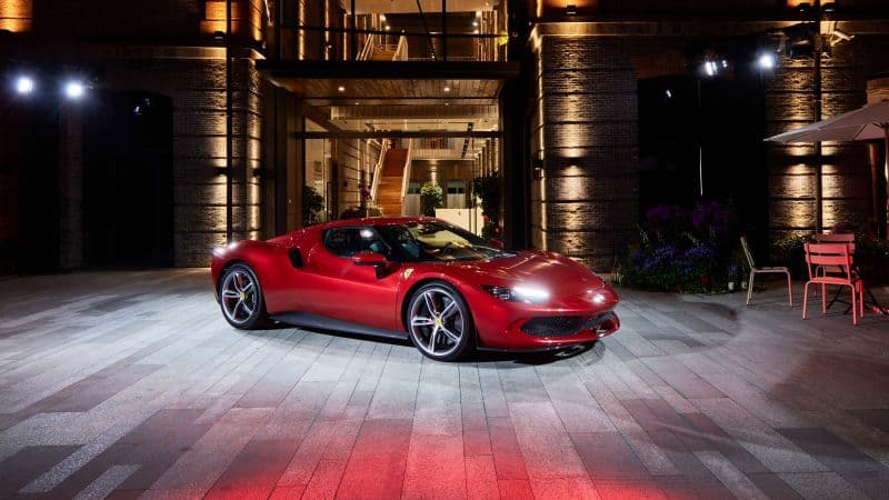 Ferrari 296 GTB Hybrid sports car Wallpaper