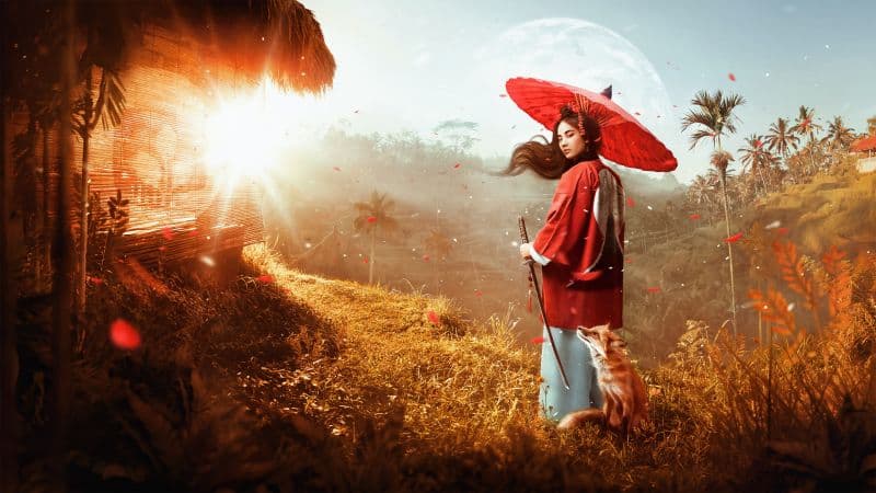 Japanese girl Japanese culture Wallpaper