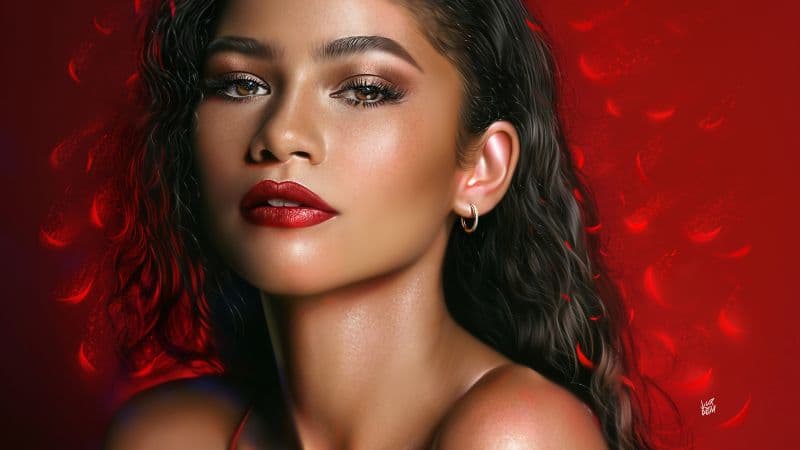 Zendaya Digital Art Wallpaper