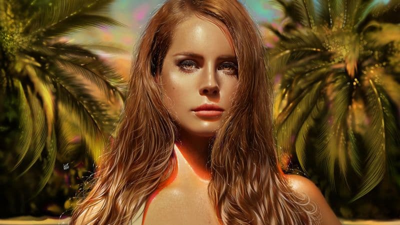 Lana Del Rey Portrait Wallpaper