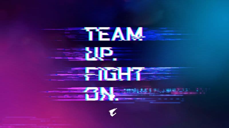 Team up Fight on Glitch art Wallpaper