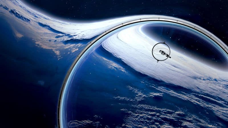 Outer space Orbit Wallpaper