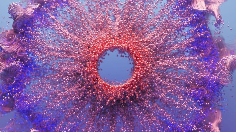 Particles Spheres Wallpaper
