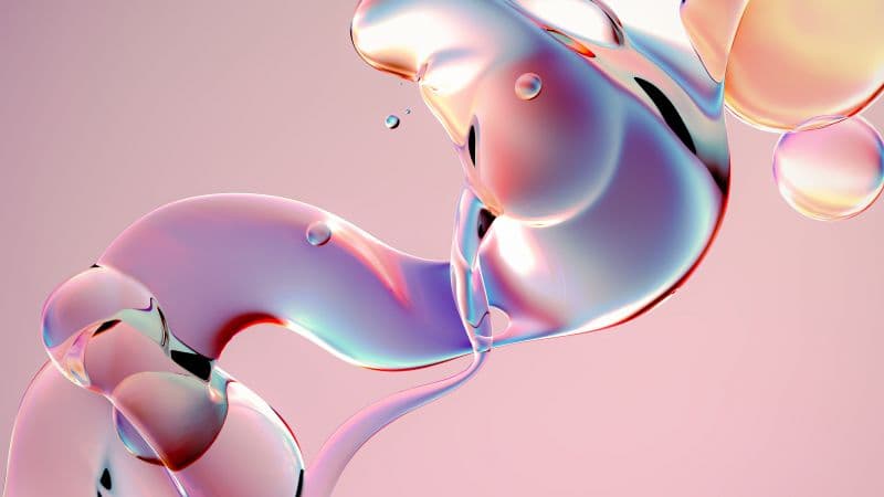 Fluidic Glossy Wallpaper